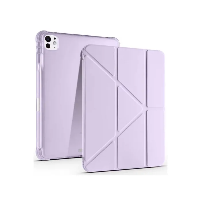İpad Air 13 (2024) Kılıf Kalemlikli Mars Tablet Kılıfı - Lila