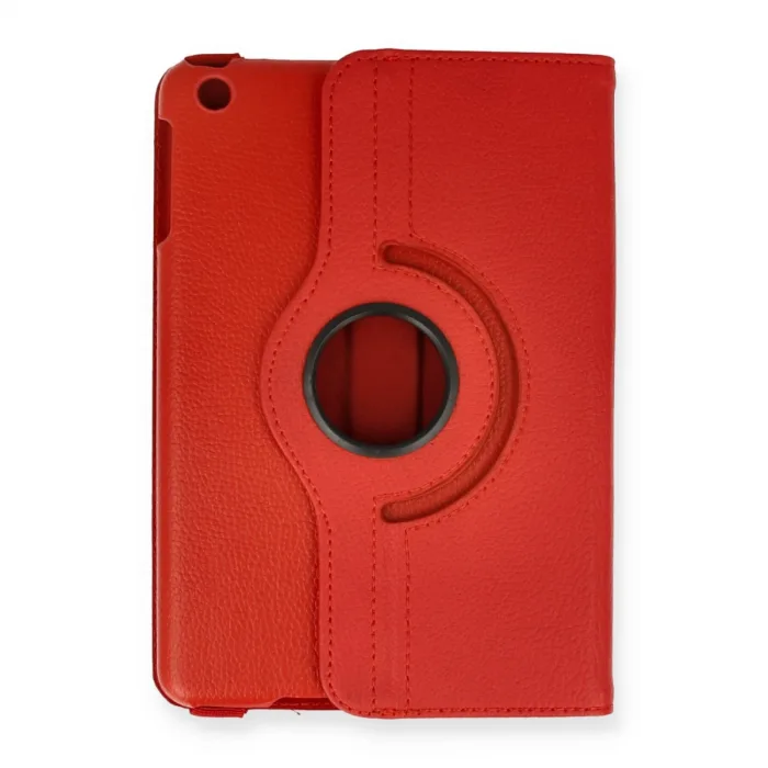 İpad Mini 1 Kılıf 360 Tablet Deri Kılıf - Kırmızı