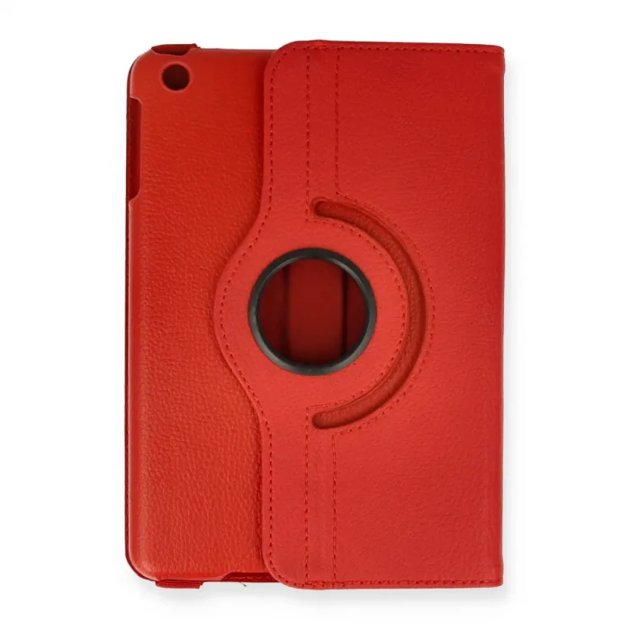 İpad Mini 1 Kılıf 360 Tablet Deri Kılıf - Kırmızı