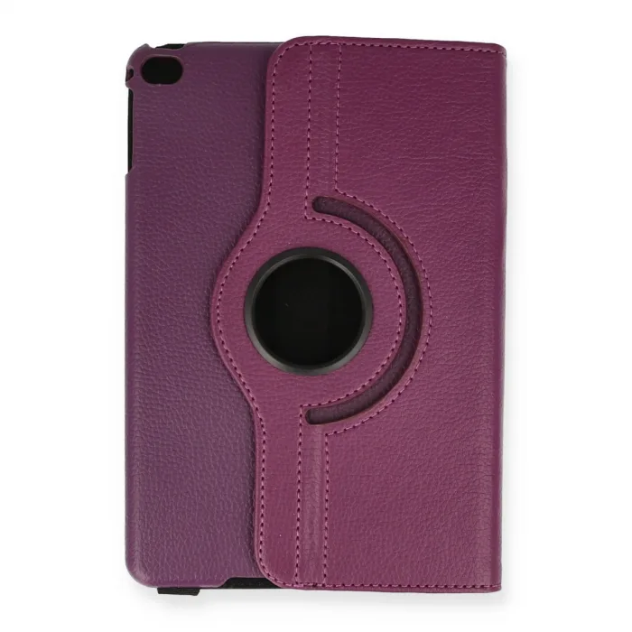 İpad Mini 4 Kılıf 360 Tablet Deri Kılıf - Mürdüm