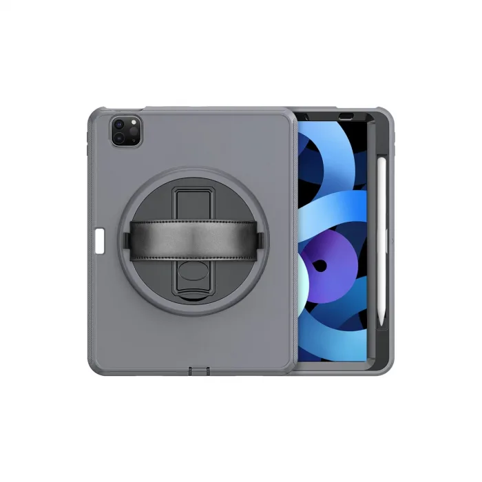 İpad Pro 11 (2018) Kılıf Hand Strap Tablet Kılıfı - Gri