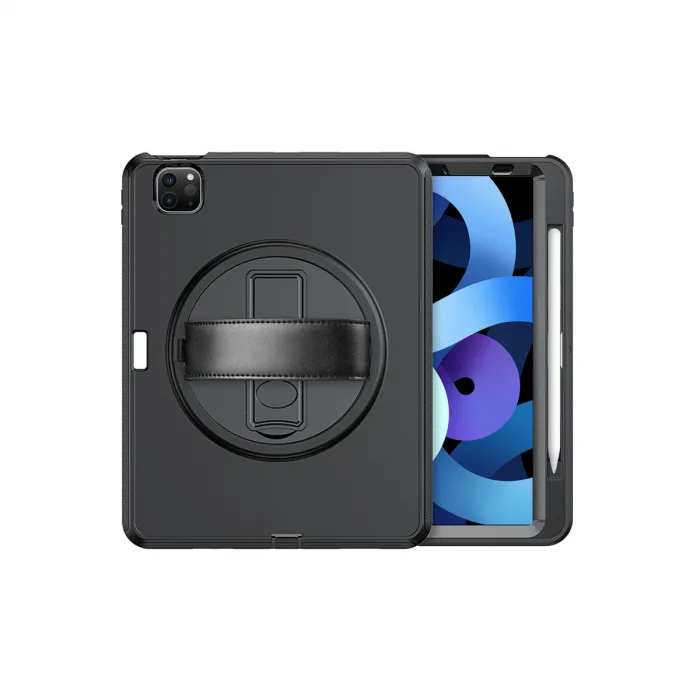 İpad Pro 11 (2018) Kılıf Hand Strap Tablet Kılıfı - Siyah