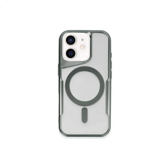 İphone 11 Kılıf Boyi Magsafe Silikon Kapak - Yeşil