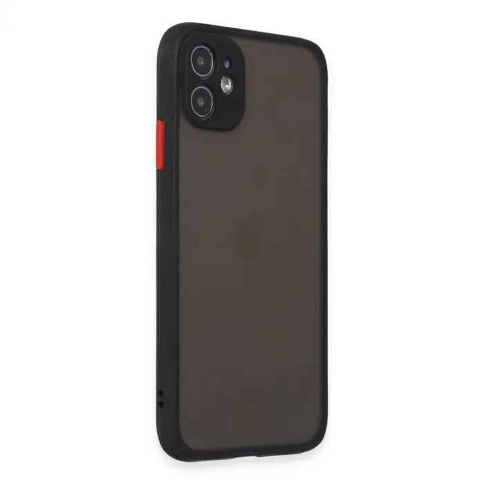 İphone 11 Kılıf Montreal Silikon Kapak - Siyah