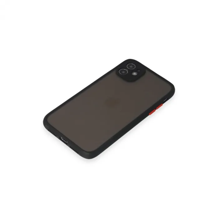 İphone 11 Kılıf Montreal Silikon Kapak - Siyah