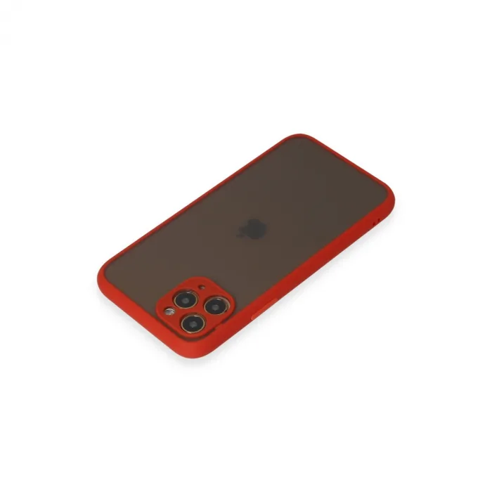 İphone 11 Pro Kılıf Montreal Silikon Kapak - Kırmızı