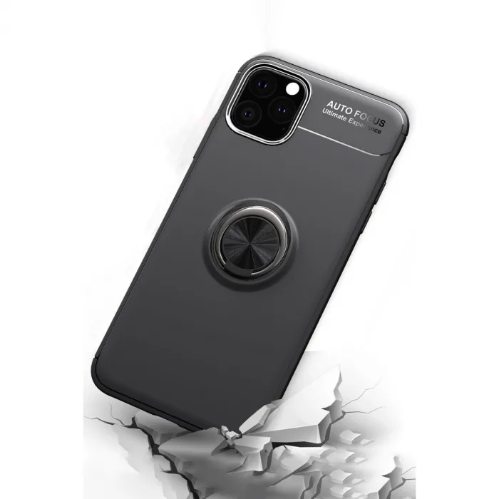 İphone 11 Pro Kılıf Range Yüzüklü Silikon - Mavi