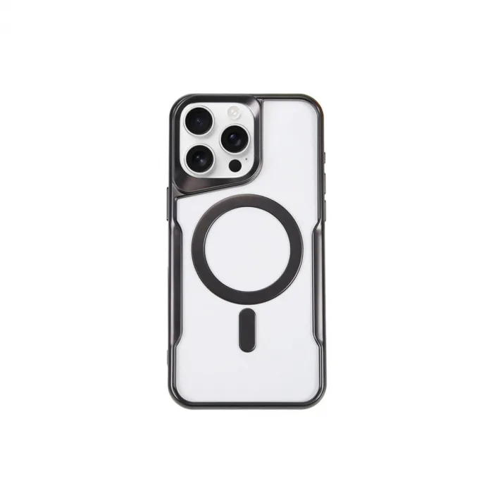 İphone 11 Pro Max Kılıf Boyi Magsafe Silikon Kapak - Siyah
