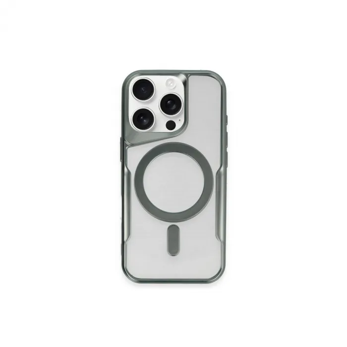 İphone 11 Pro Max Kılıf Boyi Magsafe Silikon Kapak - Yeşil