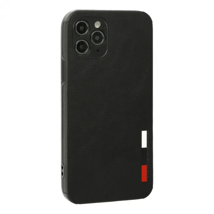 İphone 11 Pro Max Kılıf Loop Deri Silikon - Siyah