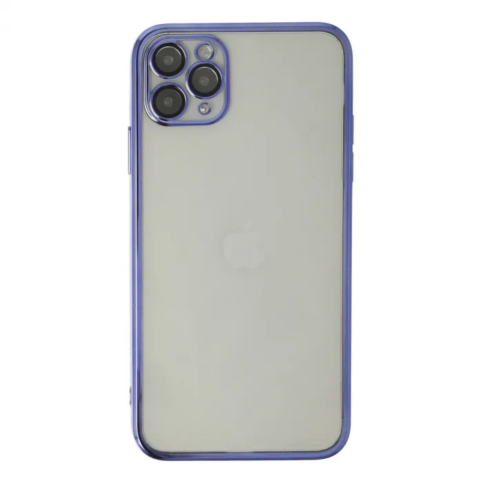 iPhone 11 Pro Max Kılıf Razer Lensli Silikon - Mor