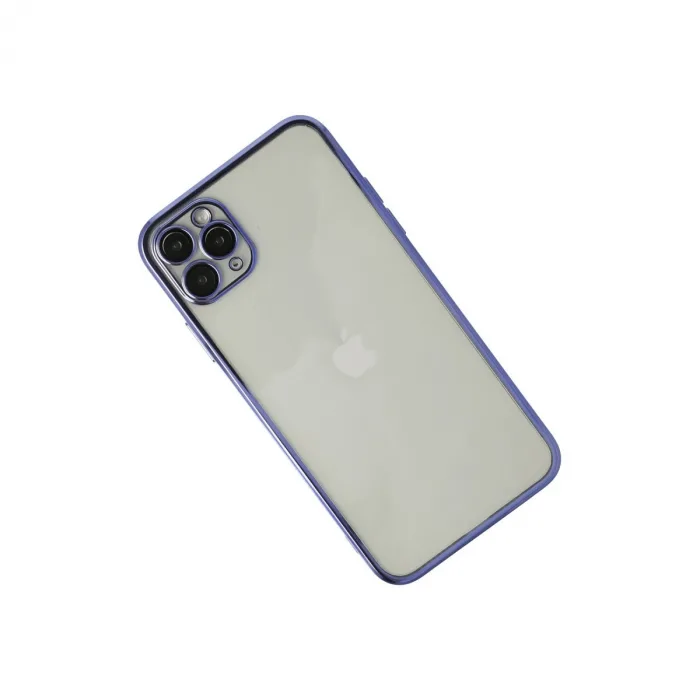 iPhone 11 Pro Max Kılıf Razer Lensli Silikon - Mor