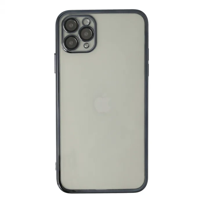 iPhone 11 Pro Max Kılıf Razer Lensli Silikon - Siyah