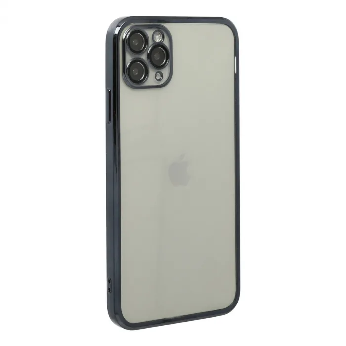 iPhone 11 Pro Max Kılıf Razer Lensli Silikon - Siyah