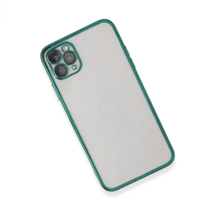 iPhone 11 Pro Max Kılıf Razer Lensli Silikon - Yeşil