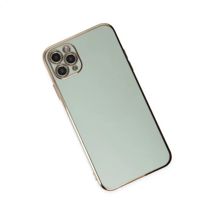 İphone 11 Pro Max Kılıf Volet Silikon - Açık Yeşil