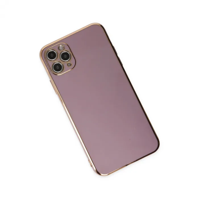 İphone 11 Pro Max Kılıf Volet Silikon - Mor