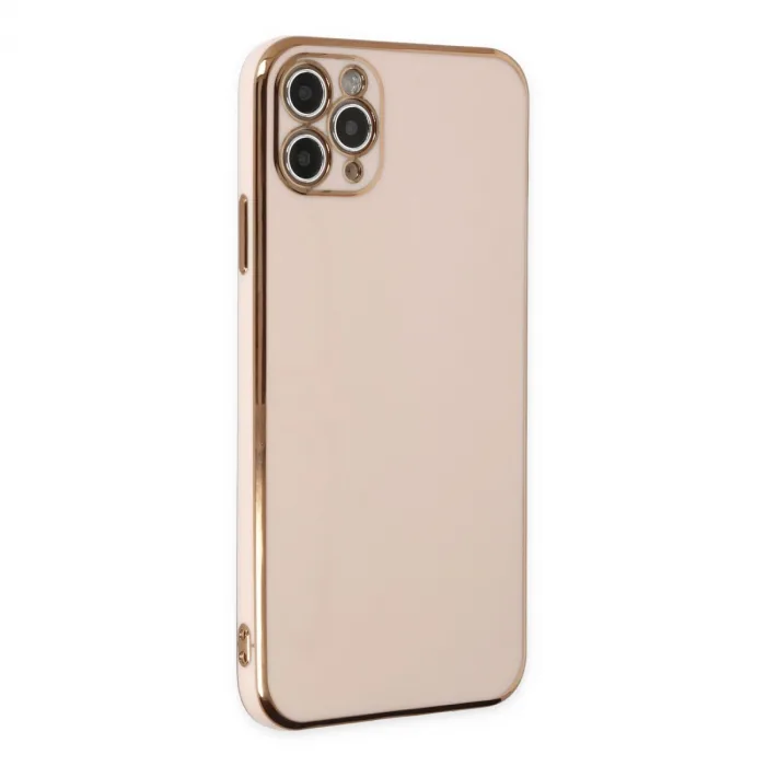 İphone 11 Pro Max Kılıf Volet Silikon - Pembe