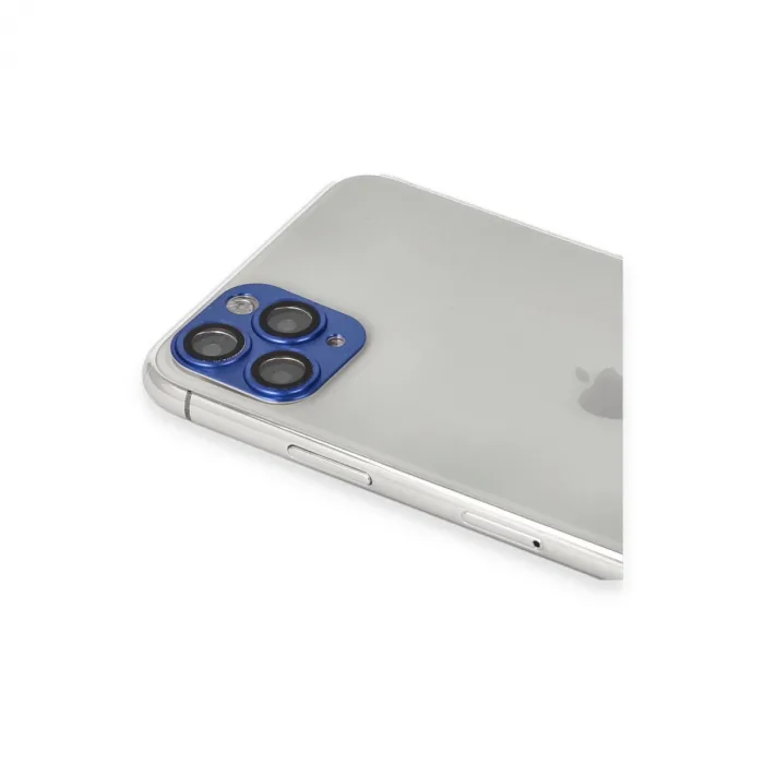 İphone 11 Pro Max Pers Alüminyum Kamera Lens - Lacivert