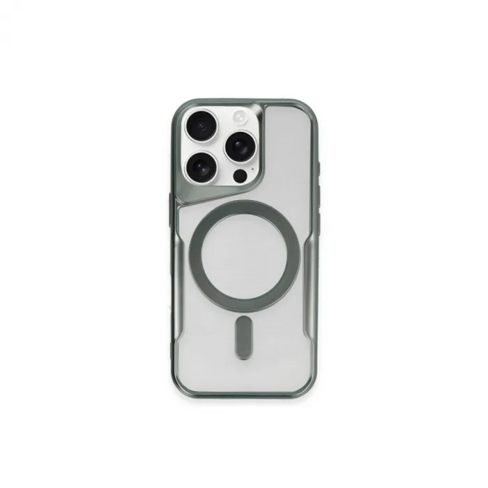 İphone 12 Kılıf Boyi Magsafe Silikon Kapak - Yeşil