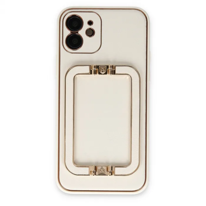 İphone 12 Kılıf Coco Elit Kapak - Beyaz