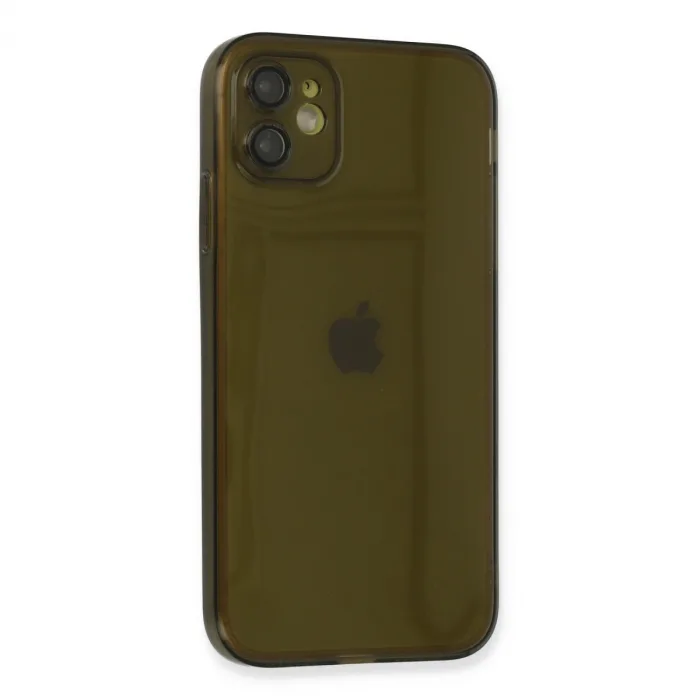 İphone 12 Kılıf Fly Lens Silikon - Siyah
