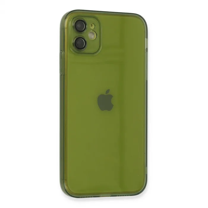 İphone 12 Kılıf Fly Lens Silikon - Yeşil