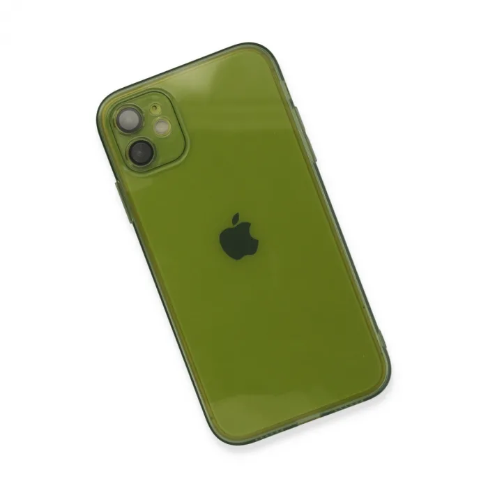 İphone 12 Kılıf Fly Lens Silikon - Yeşil