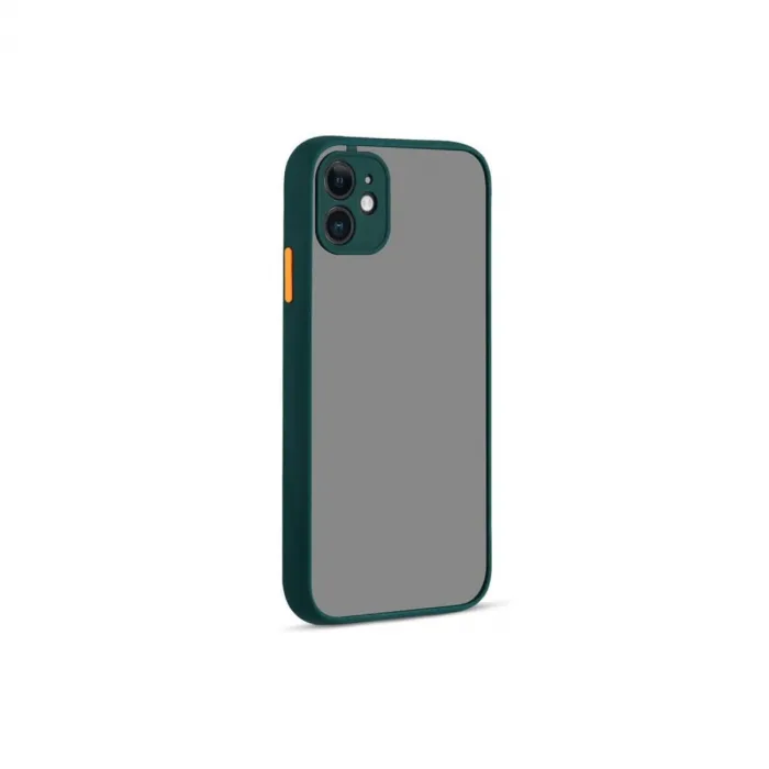 İphone 12 Kılıf Montreal Silikon Kapak - Yeşil