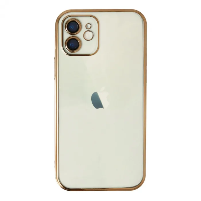 iPhone 12 Kılıf Razer Lensli Silikon - Gold