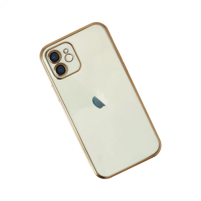iPhone 12 Kılıf Razer Lensli Silikon - Gold