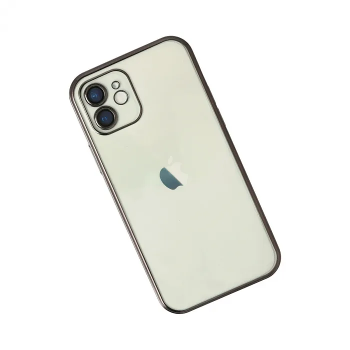 iPhone 12 Kılıf Razer Lensli Silikon - Siyah