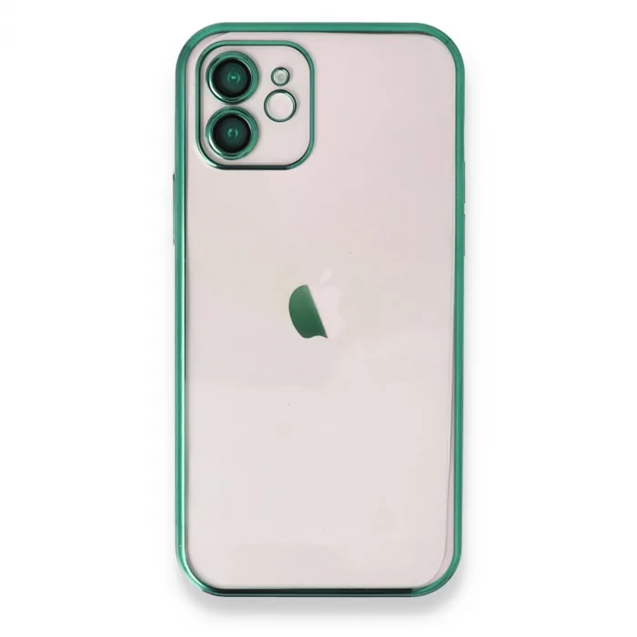 iPhone 12 Kılıf Razer Lensli Silikon - Yeşil