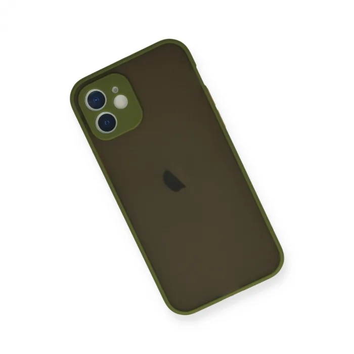 İphone 12 Mini Kılıf Montreal Silikon Kapak - Açık Yeşil