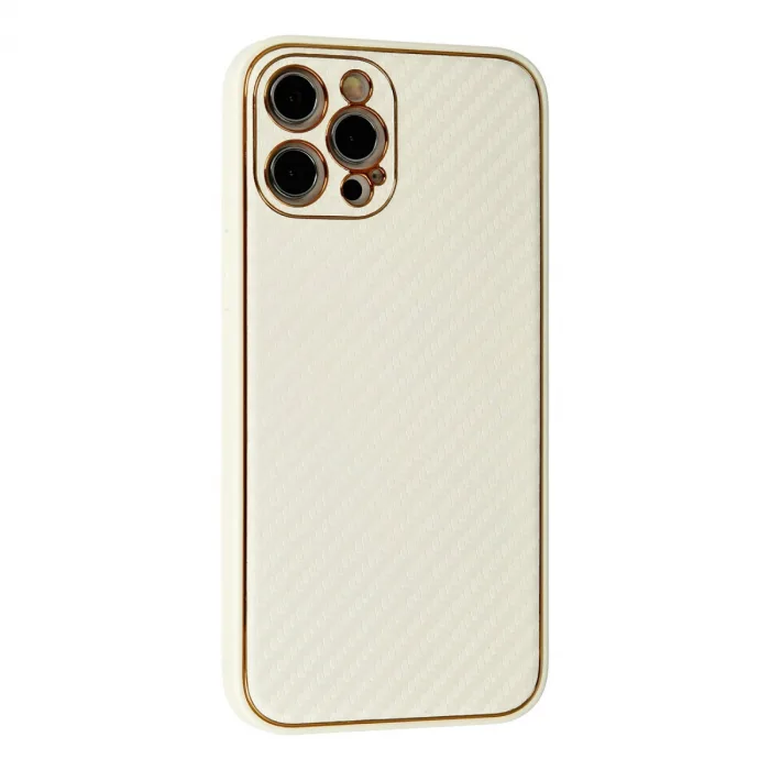 iPhone 12 Pro Kılıf Coco Karbon Silikon - Beyaz