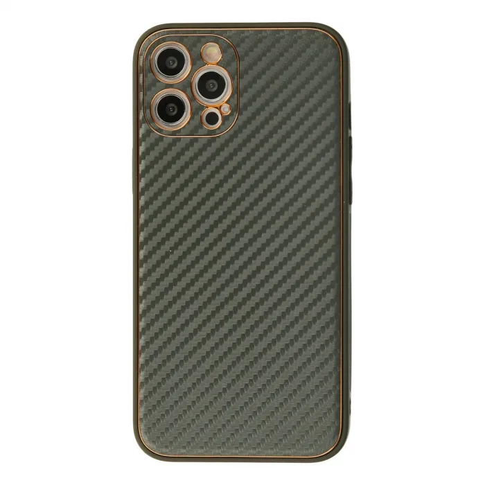 iPhone 12 Pro Kılıf Coco Karbon Silikon - Füme