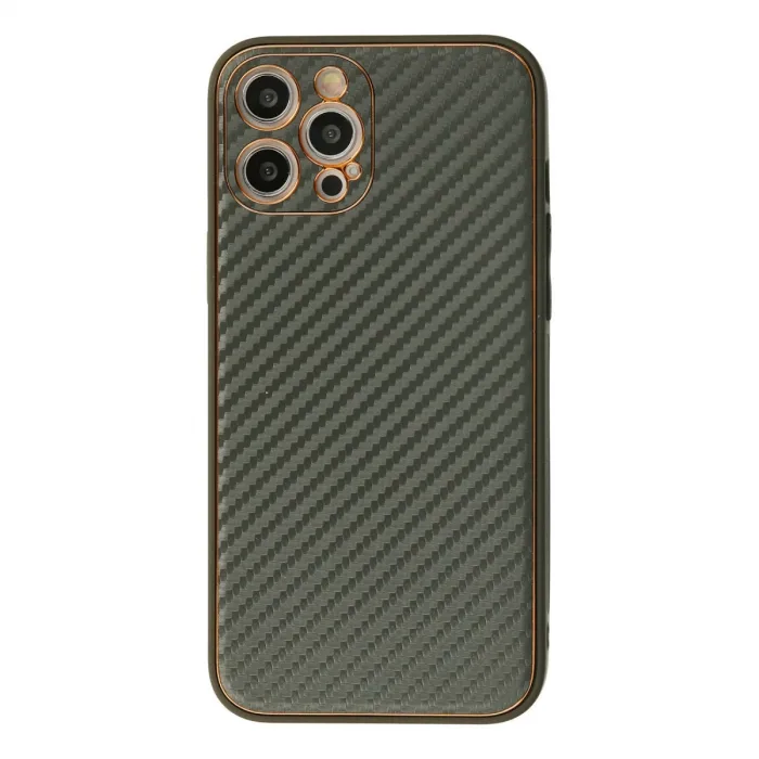 İphone 12 Pro Kılıf Coco Karbon Silikon - Füme