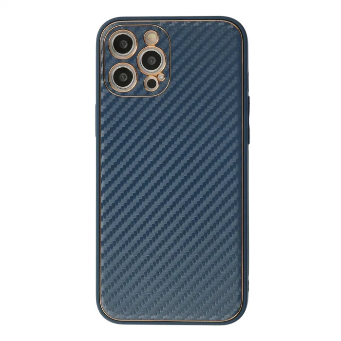 İphone 12 Pro Kılıf Coco Karbon Silikon - Mavi