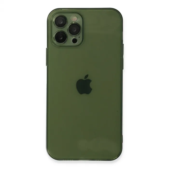 İphone 12 Pro Kılıf Fly Lens Silikon - Yeşil
