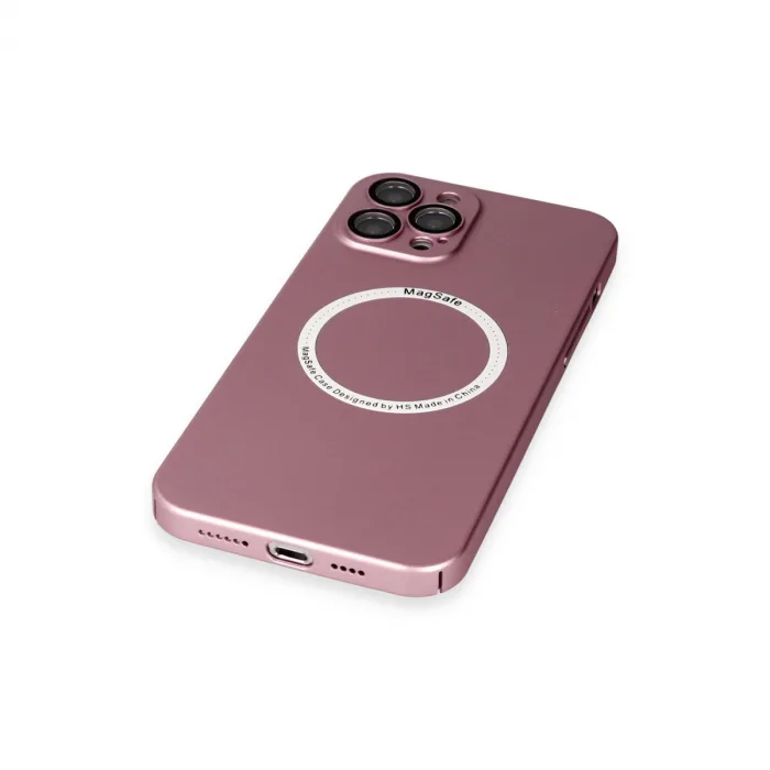 İphone 12 Pro Kılıf Jack Magneticsafe Lens Silikon - Rose Gold