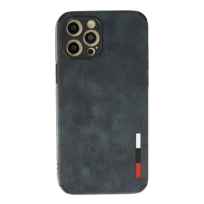 İphone 12 Pro Kılıf Loop Deri Silikon - Lacivert