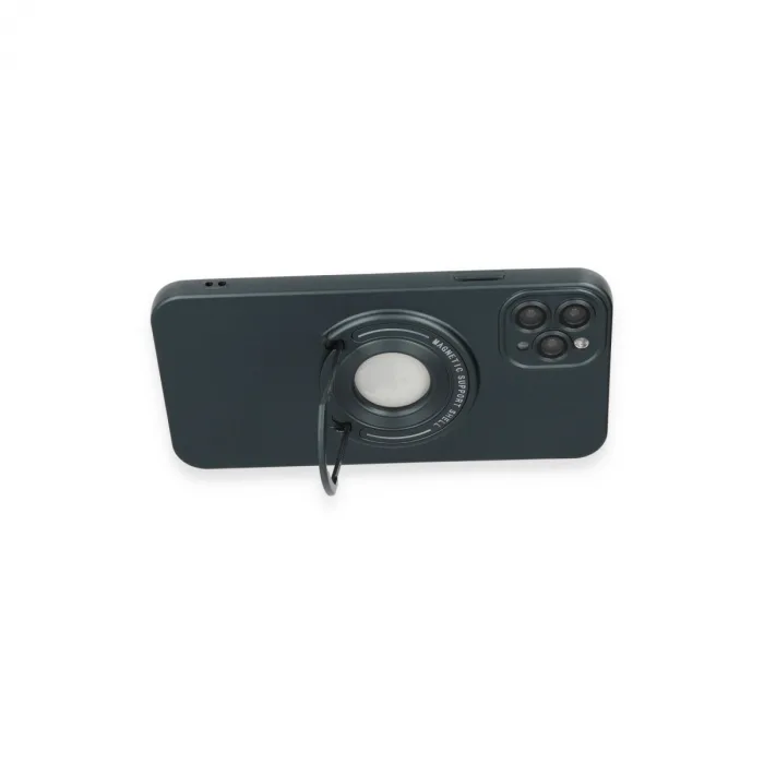 İphone 12 Pro Kılıf Lukka Magneticsafe Kapak - Koyu Yeşil