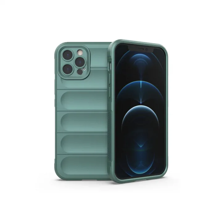 İphone 12 Pro Kılıf Optimum Silikon - Koyu Yeşil