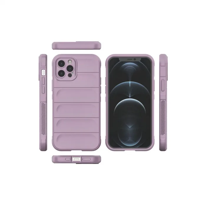 İphone 12 Pro Kılıf Optimum Silikon - Mor