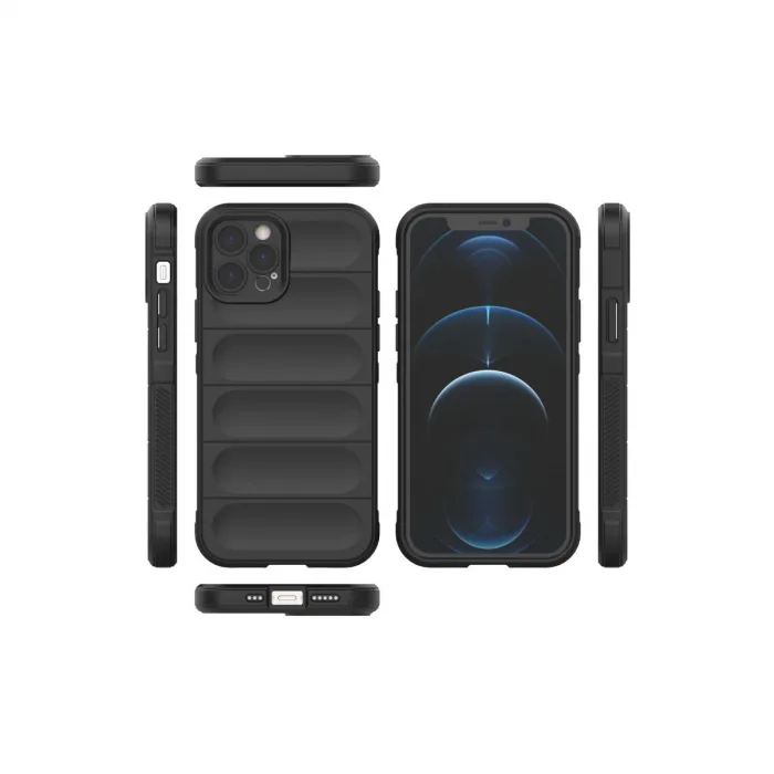 İphone 12 Pro Kılıf Optimum Silikon - Siyah