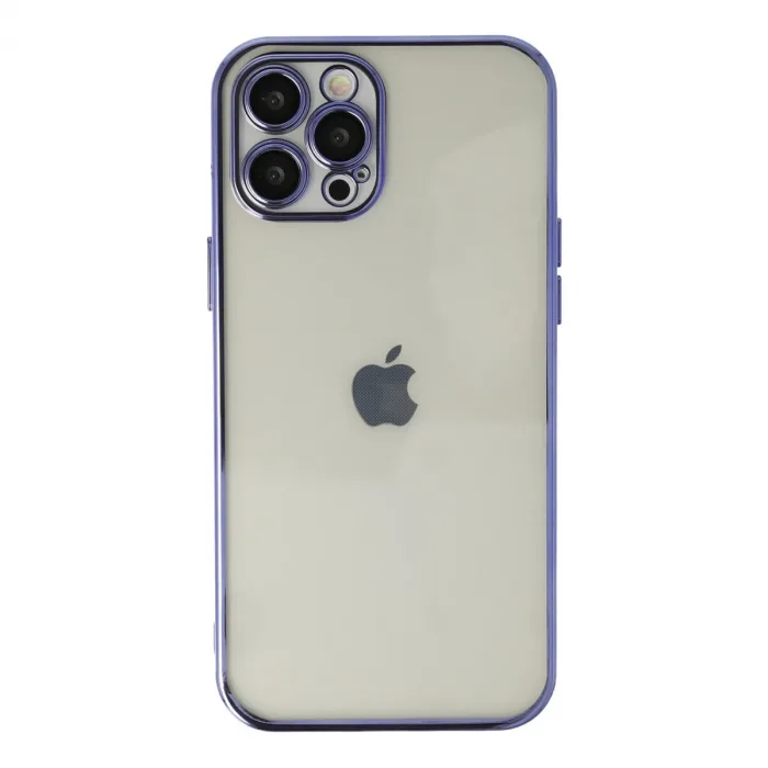 İphone 12 Pro Kılıf Razer Lensli Silikon - Mor