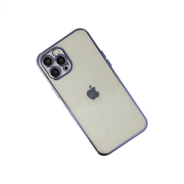 iPhone 12 Pro Kılıf Razer Lensli Silikon - Mor
