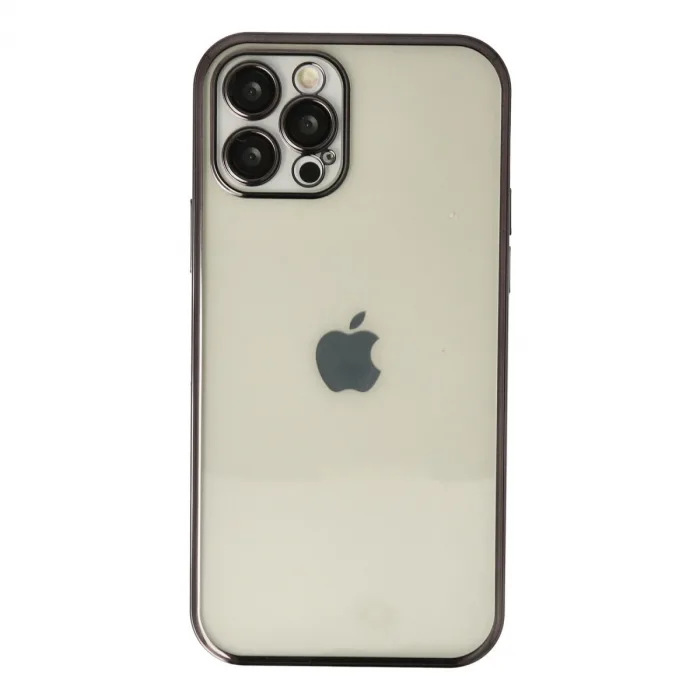 iPhone 12 Pro Kılıf Razer Lensli Silikon - Siyah