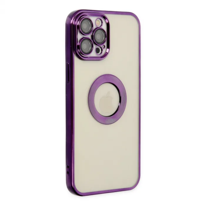 İphone 12 Pro Kılıf Slot Silikon - Mor