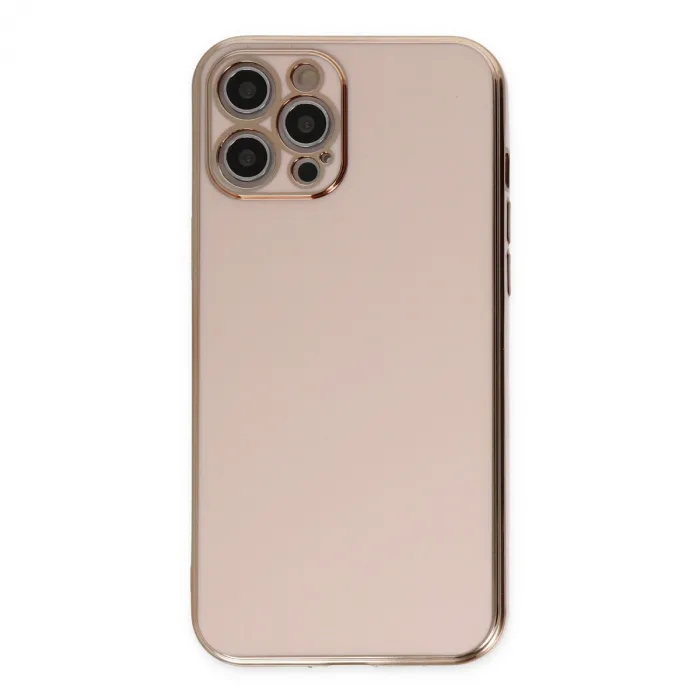 iPhone 12 Pro Kılıf Volet Silikon - Pembe